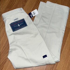 NEW Polo Ralph Lauren Andrew sz 10 pleated khaki chino pants boys youth Uniform